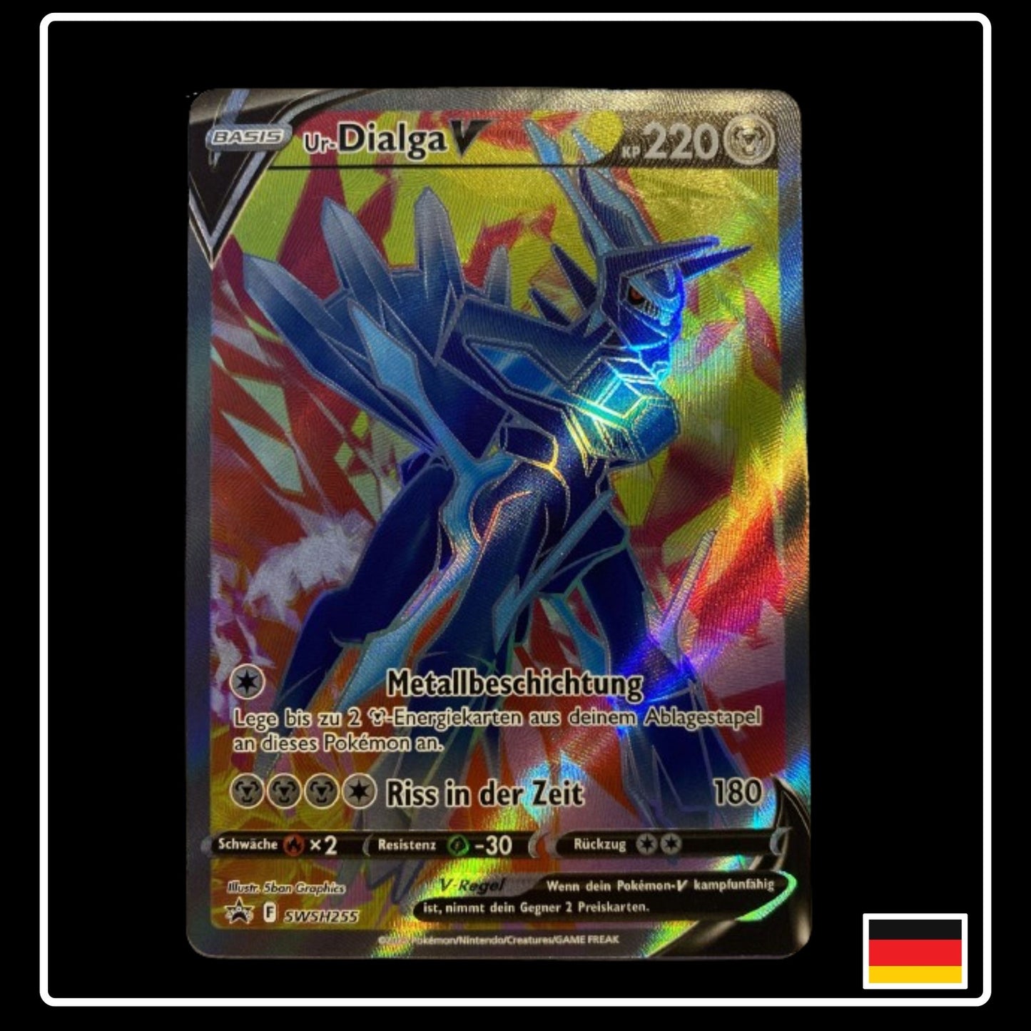 Ur-Dialga V Full Art Deutsch SWSH255 Black Star Promo