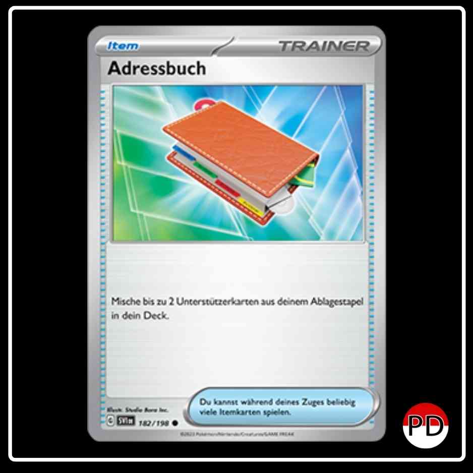 Adressbuch 182/198 Pokemon