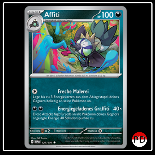 Affiti 121/191 Pokemon Stürmische Funken