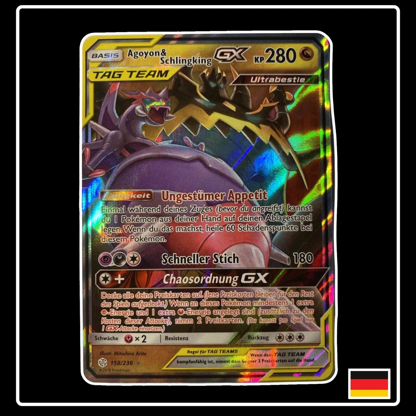 Agoyon & Schlingking GX 158/236 Pokemon Welten im Wandel