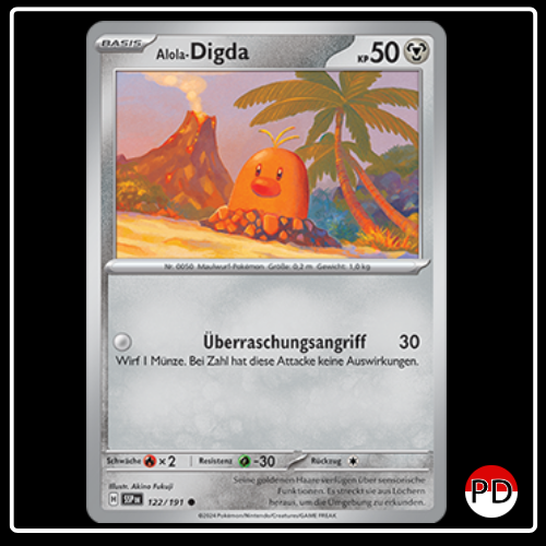 Alola-Digda 122/191 Pokemon Stürmische Funken