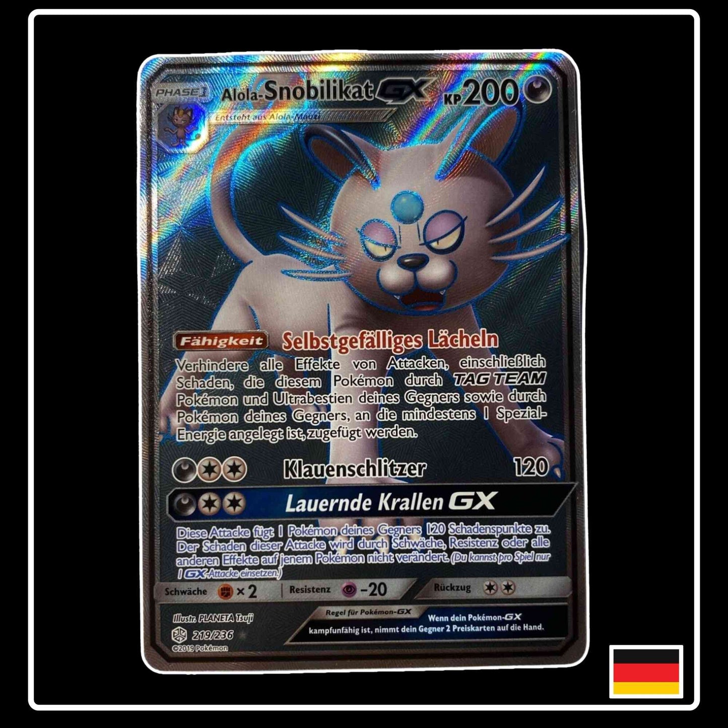 Alola-Snobilikat GX Full Art 219/236 Welten im Wandel