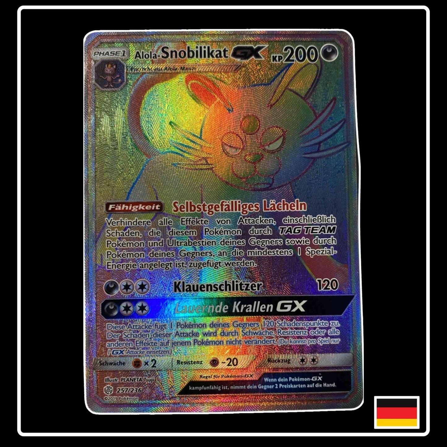 Alola-Snobilikat GX Rainbow 257/236 Welten im Wandel