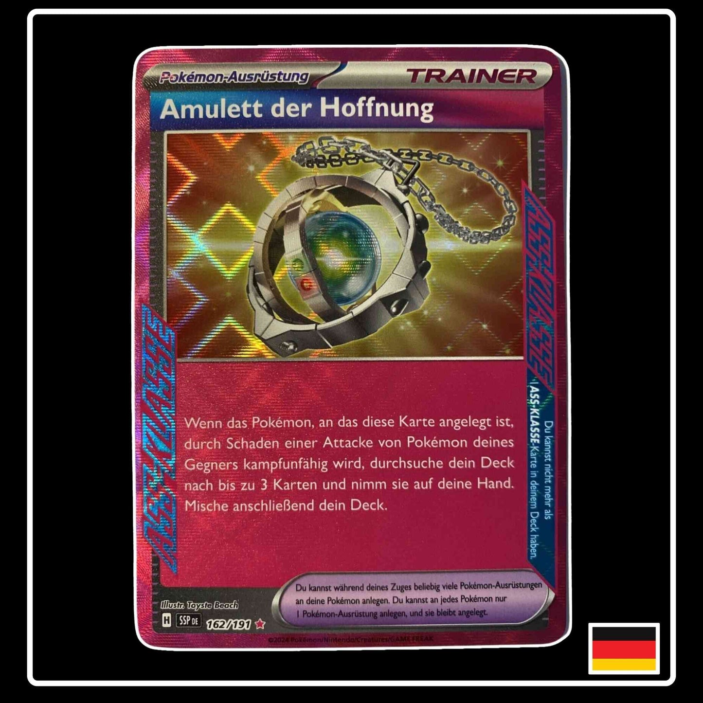 Amulett der Hoffnung ACE 162/192 Pokemon Stürmische Funken