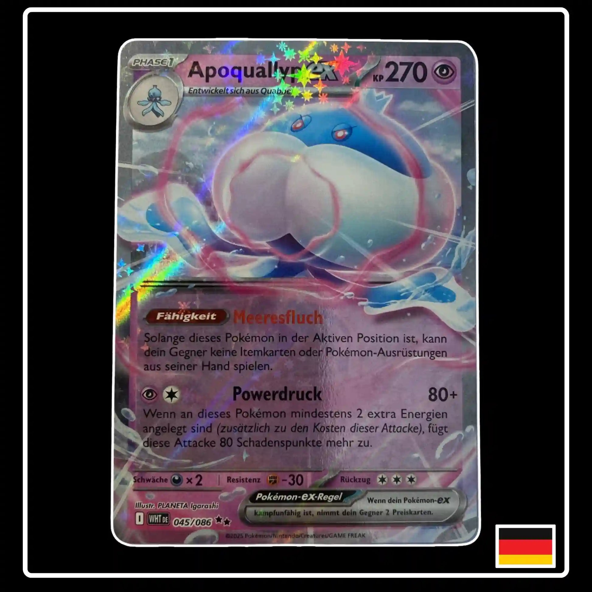 Apoquallyp ex 045/086 Pokemon Weisse Flammen