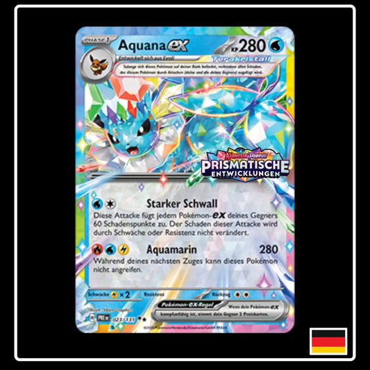 Aquana ex 023/131 Pokemon Prismatische Entwicklungen Promo