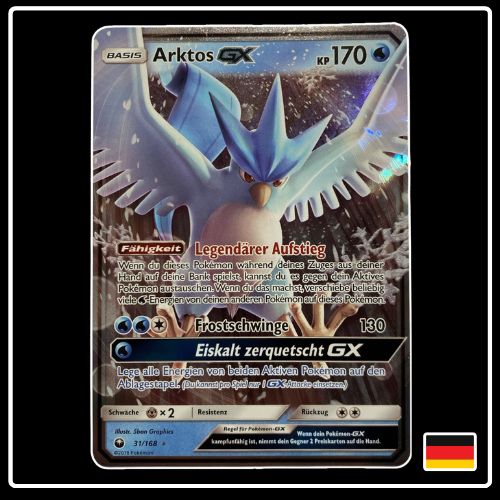 Arktos GX 31/168 Pokemon Sturm am Firmament