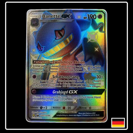 Banette GX Shiny SV61/SV94 Pokemon Verborgenes Schicksal