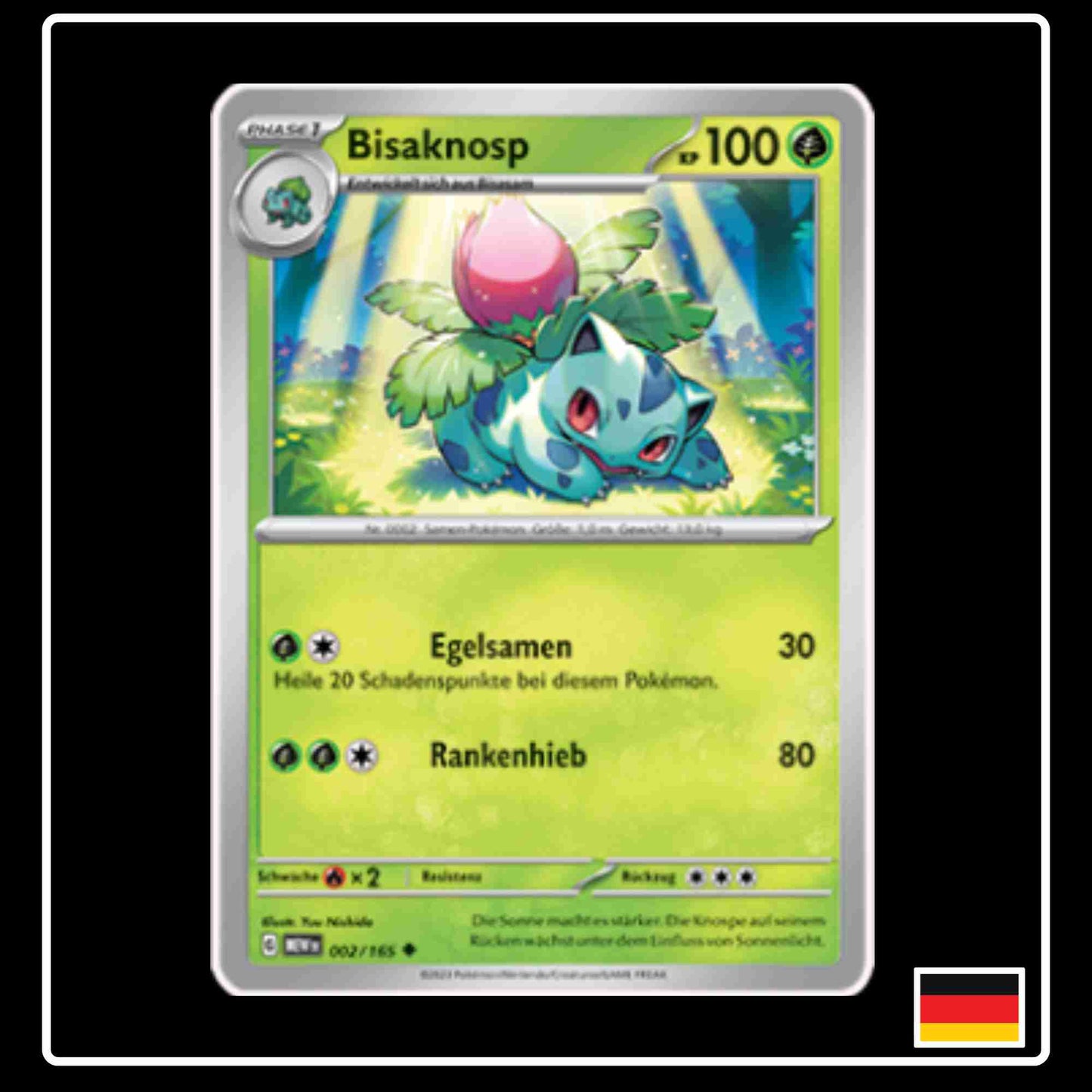 Bisaknosp 002/165 aus dem Pokemon Set Karmesin & Purpur 151