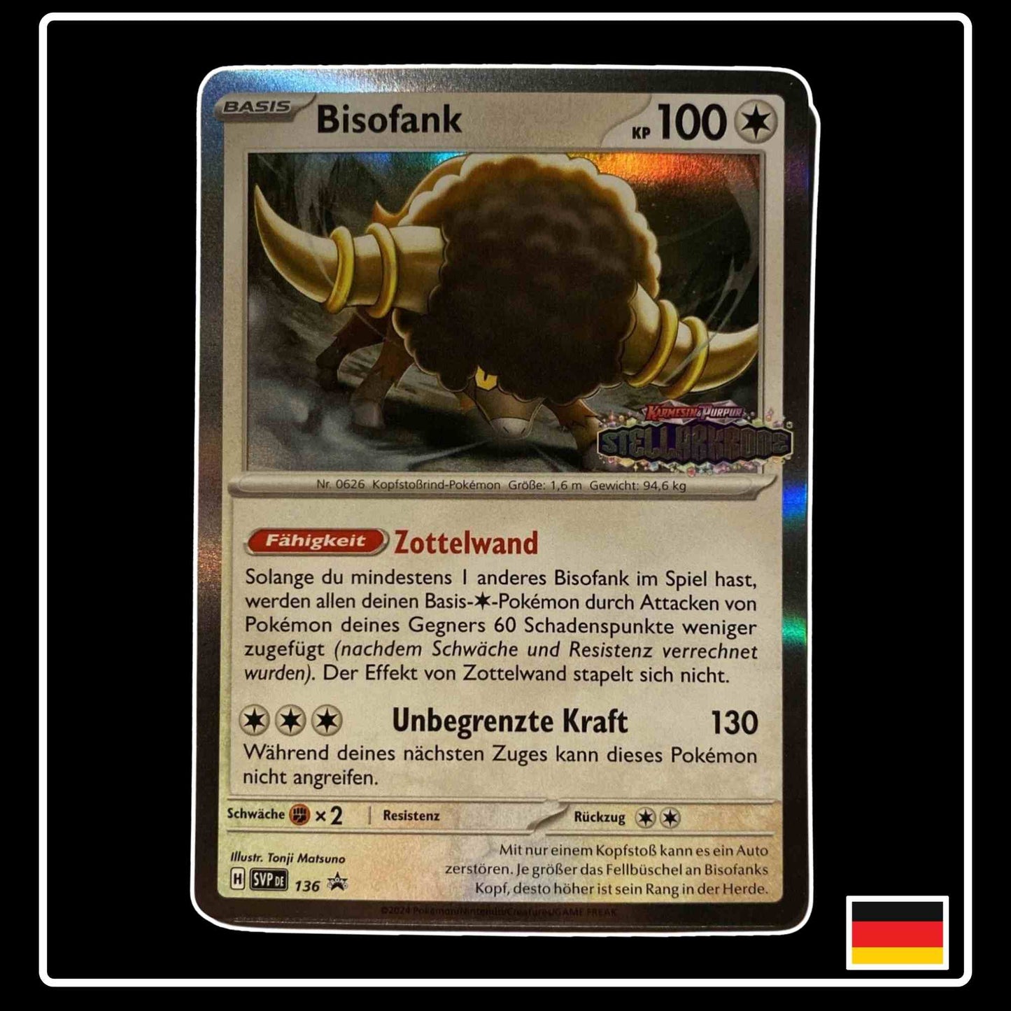 Bisofank Holo Stamp SVP DE 136 SV Black Star Promo