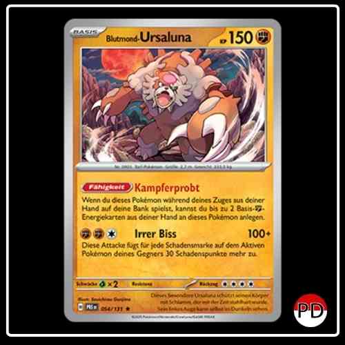 Blutmond-Ursaluna 054/131 Pokemon Prismatische Entwicklungen