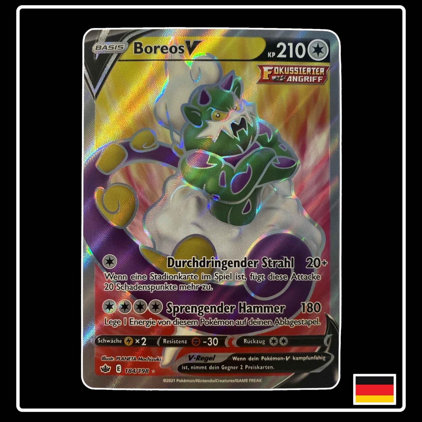 Boreos Full Art Schaurige Herrschaft Pokemon Karte