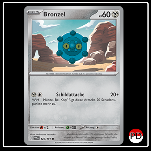Bronzel 126/191 Pokemon Stürmische Funken
