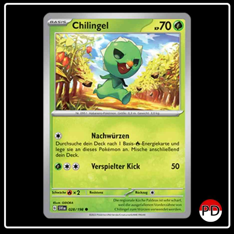 Chilingel 028/198 Pokemon Karmesin & Purpur