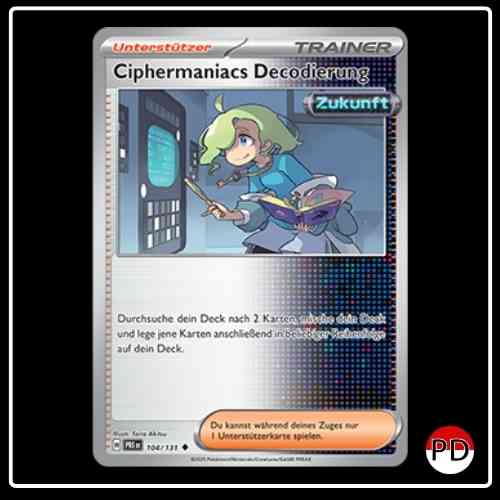 Ciphermaniacs Decodierung 104/131 Pokemon Prismatische Entwicklungen