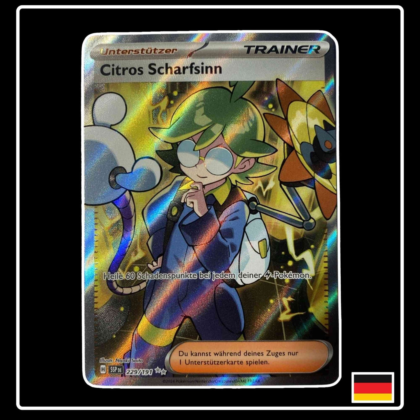 Citros Scharfsinn Trainer 229/191 Pokemon Stürmische Funken