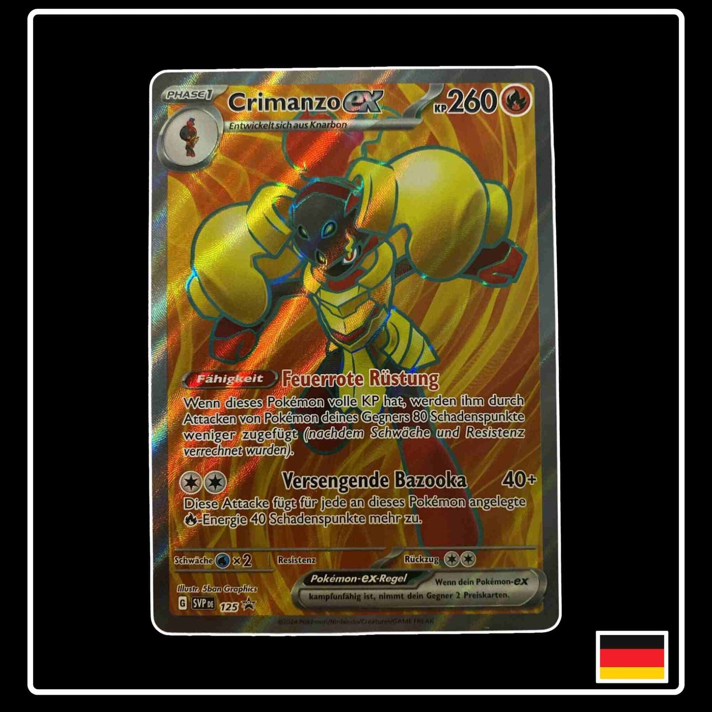 Crimanzo ex Full Art Black Star Promo Pokemon Karte SVP DE 125 aus Karmesin & Purpur