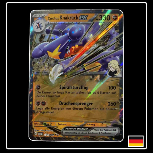 Cynthias Knakrack ex 104/182 Pokemon Ewige Rivalen
