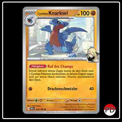 Cynthias Knarksel 103/182 Pokemon Ewige Rivalen
