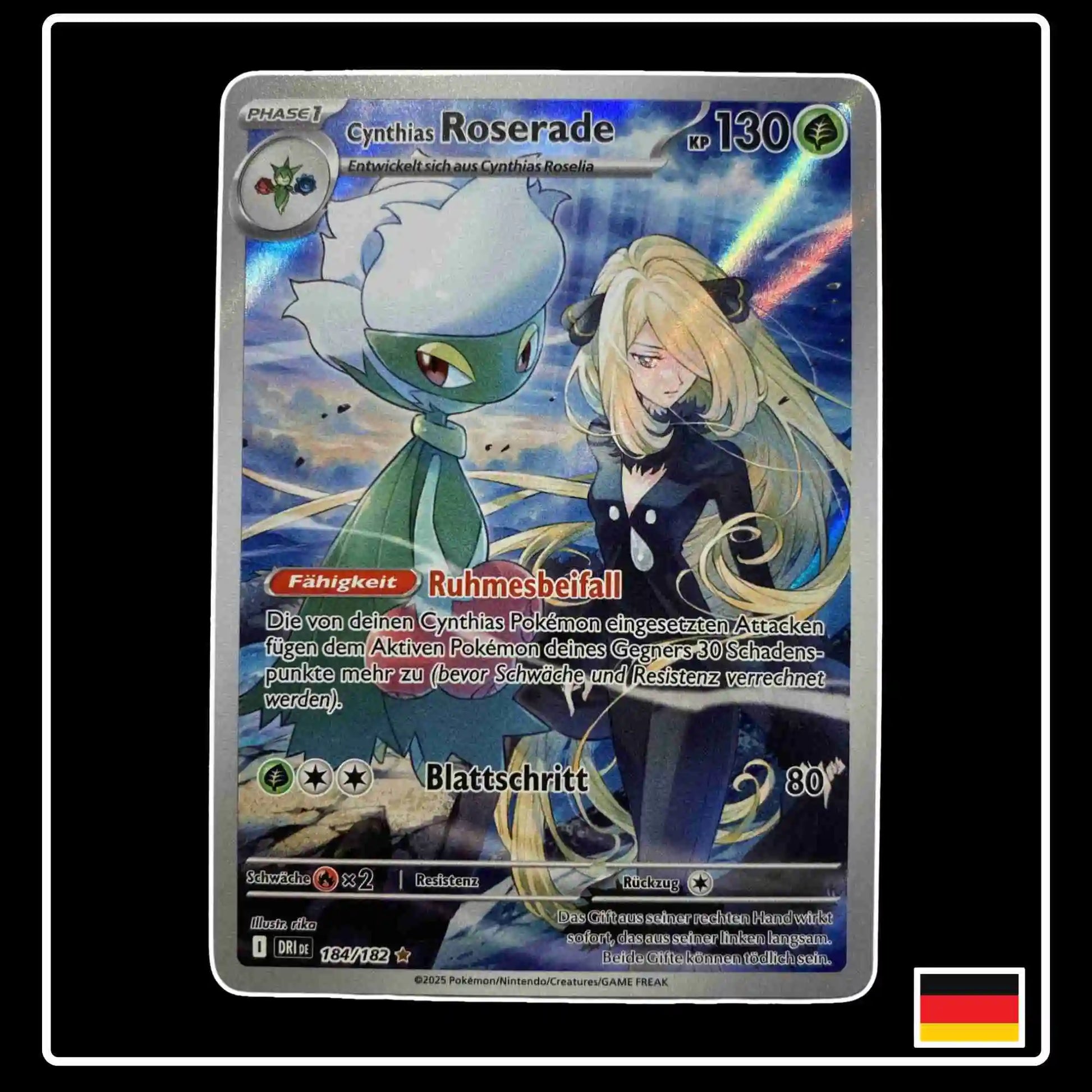 Cynthias Roserade Illustration Rare 184/182 Pokemon Ewige Rivalen