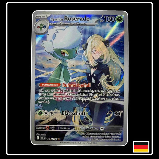 Cynthias Roserade Illustration Rare 184/182 Pokemon Ewige Rivalen