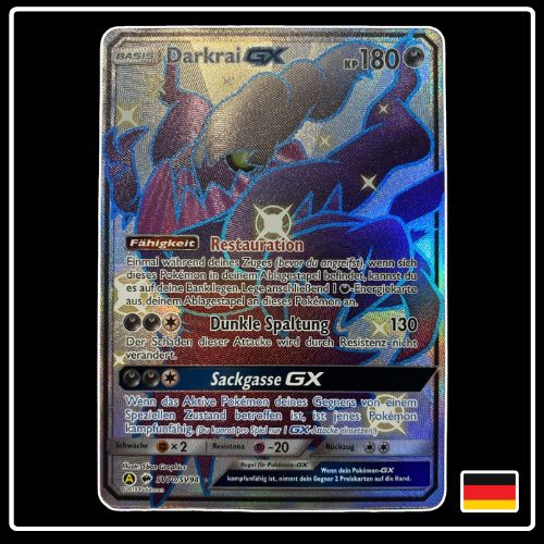 Darkrai GX Shiny SV70/SV94 Pokemon Verborgenes Schicksal
