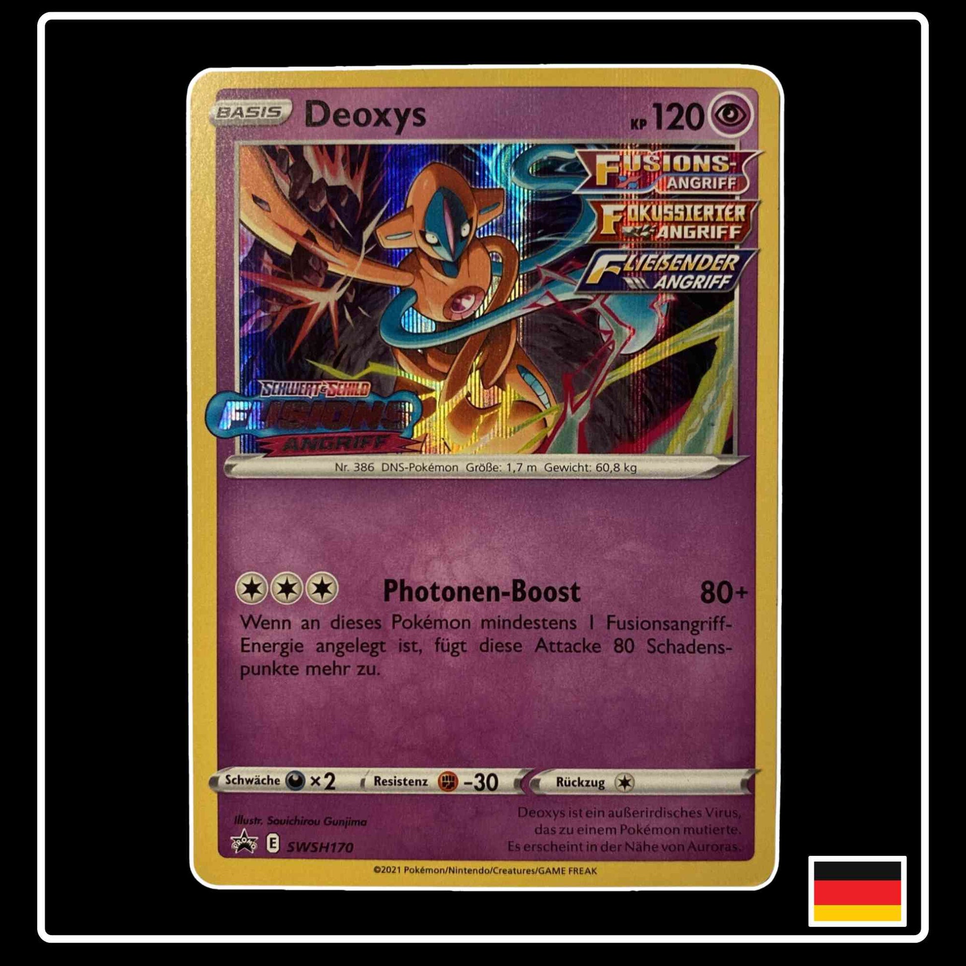 Deoxys SWSH170 Pokemom Schwert & Schild Black Star Promo