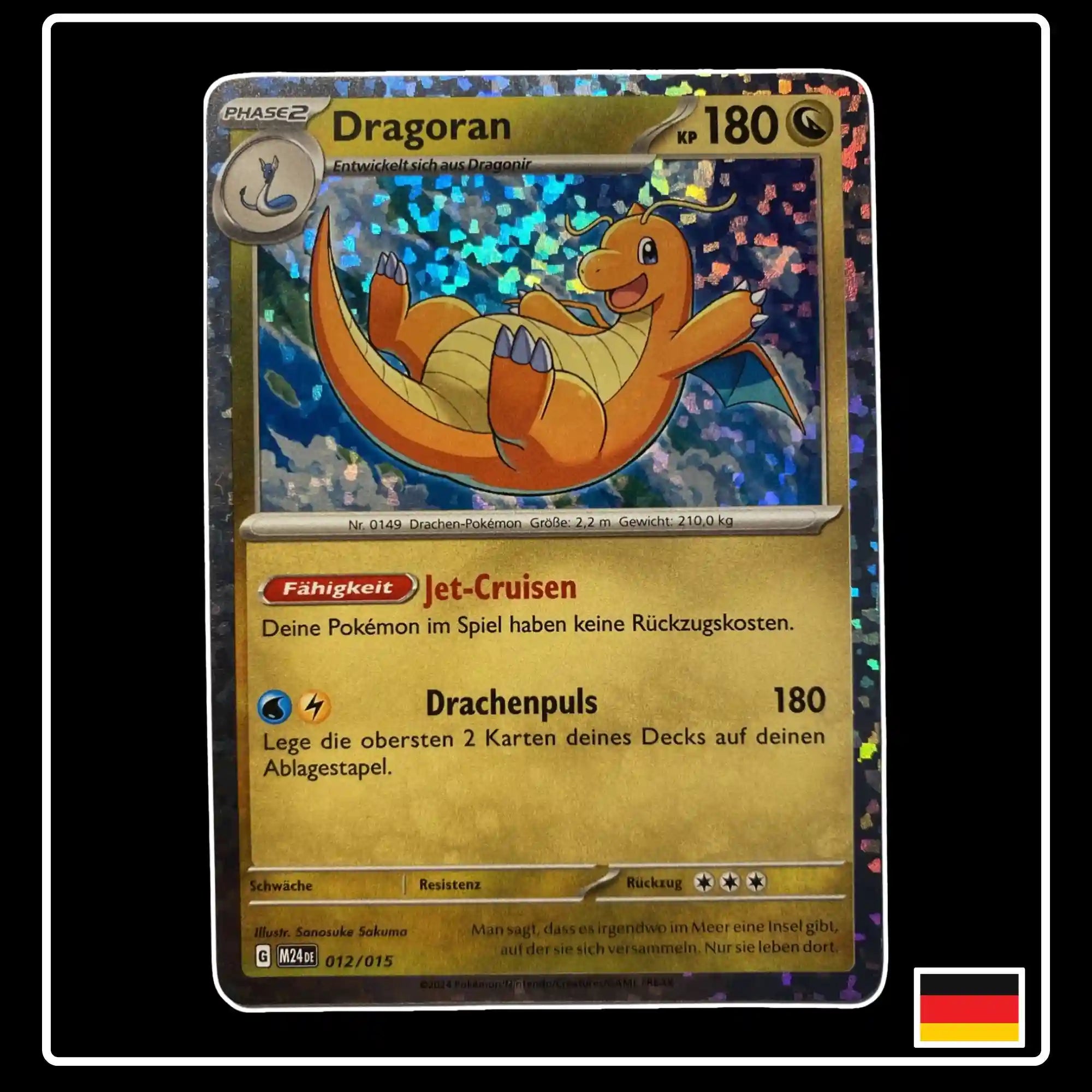 dragonite pokemon card 012/015 Dragoran HOLO 012/015 Pokemon McDonalds 2025 – PokeDirris