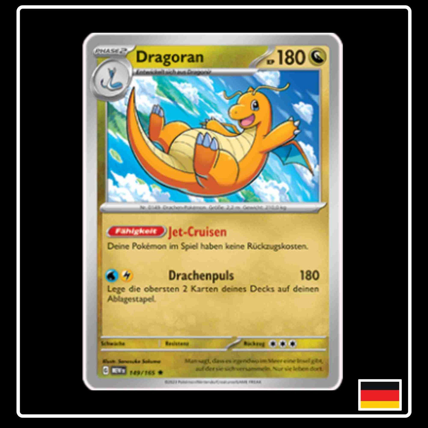 Dragoran 149/165 aus dem Pokemon Set Karmesin & Purpur 151