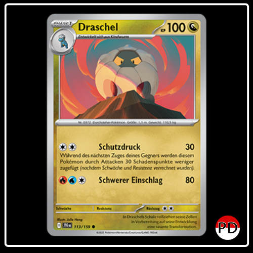 Draschel 113/159 Pokemon Reisegefährten