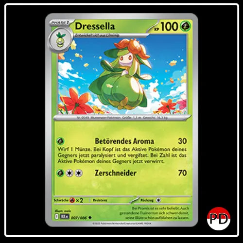 Dressella 007/086 Pokemon Schwarze Blitze