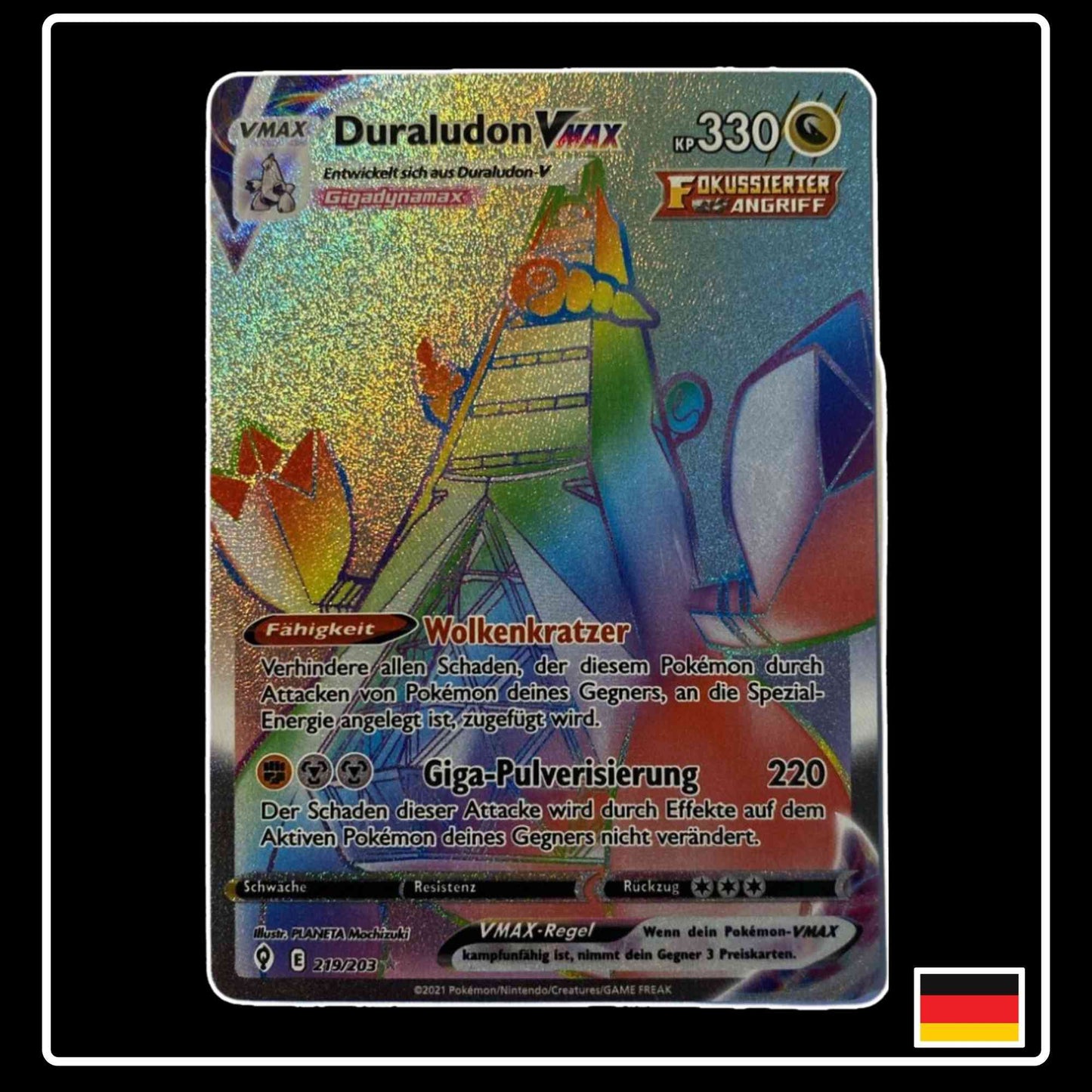 Duraludon VMAX Rainbow 219/203 Pokemon Drachenwandel