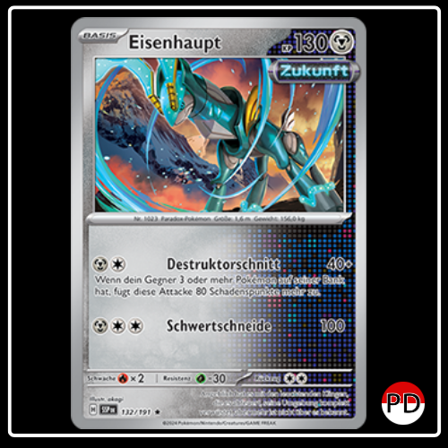 Eisenhaupt 132/191 Pokemon Stürmische Funken