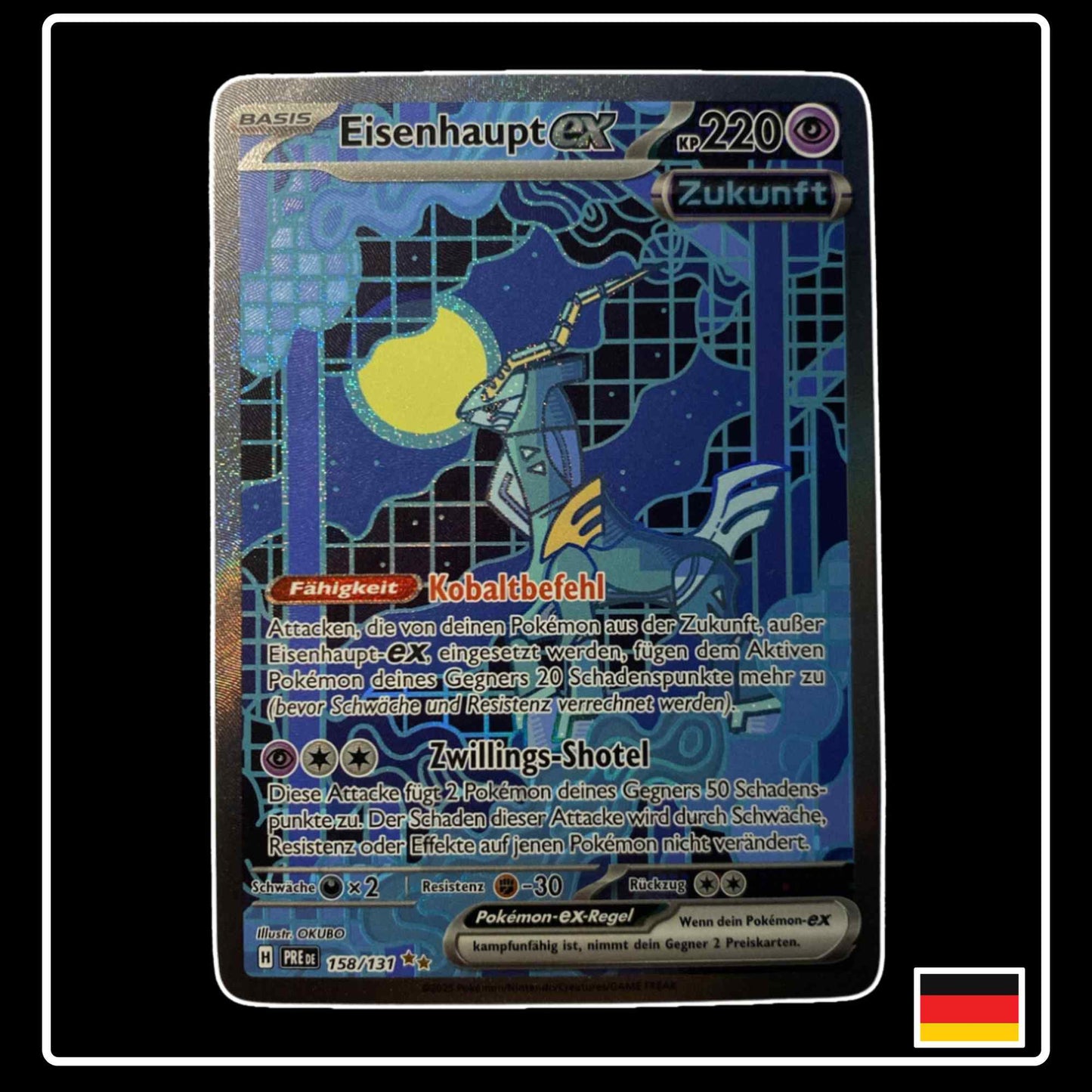 Eisenhaupt ex Special Illustration Rare 158/131 Pokemon Prismatische Entwicklungen