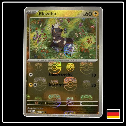 Elezeba Meisterball 031/086 Pokemon Weisse Flammen