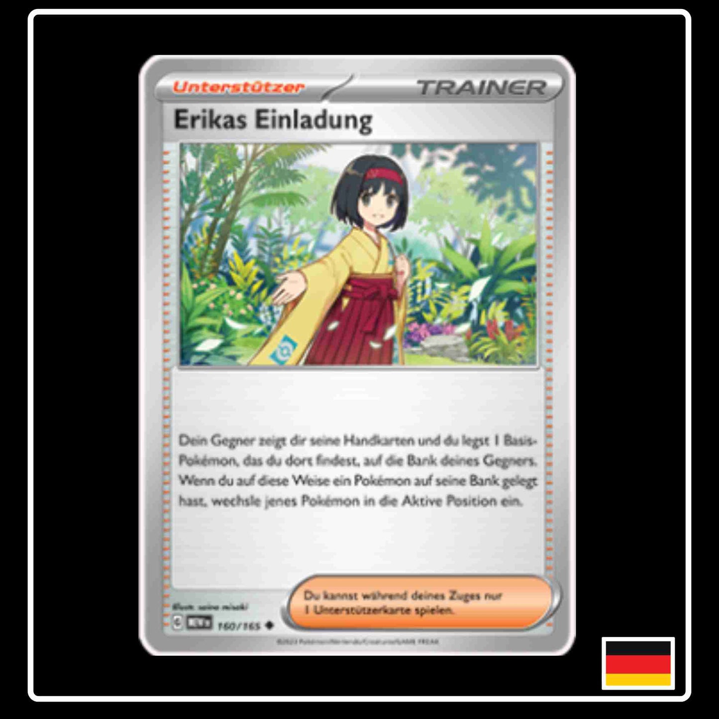 Erikas Einladung 160/165 aus dem Pokemon Set Karmesin & Purpur 151