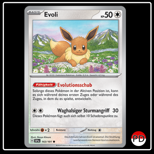 Evoli 143/191 Pokemon Stürmische Funken