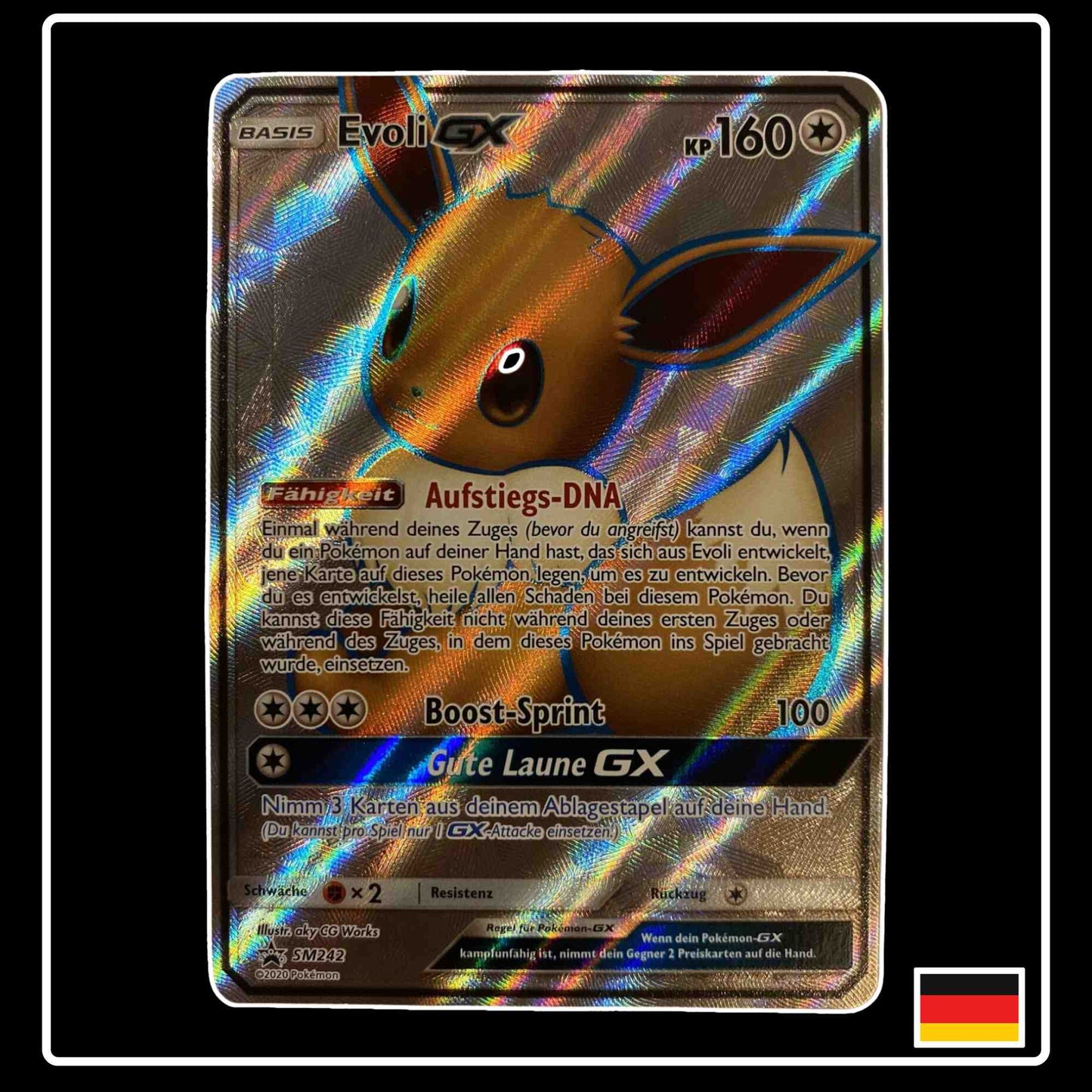 Evoli GX Full Art SM242 Pokemon SM Black Star Promo