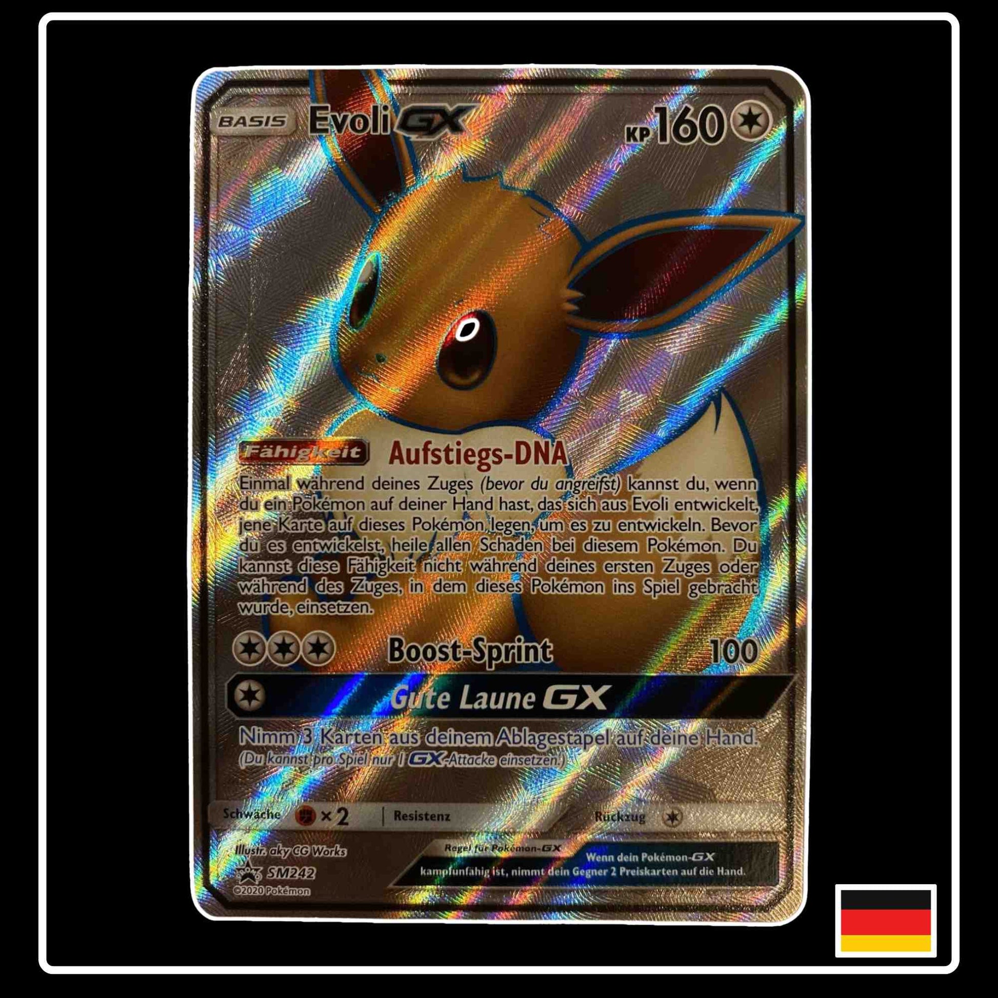 Evoli GX Full Art SM242 Pokemon SM Black Star Promo