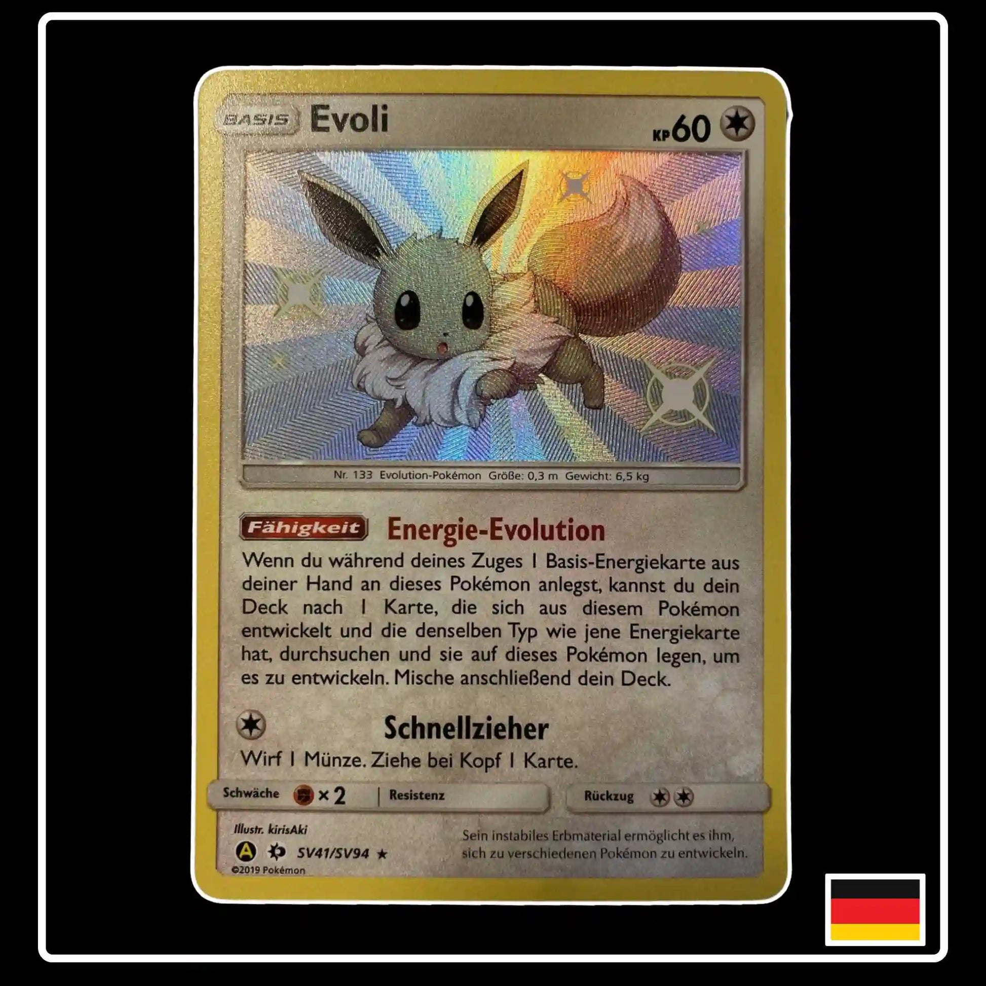 Evoli Shiny SV41 Pokemon Verborgenes Schicksal