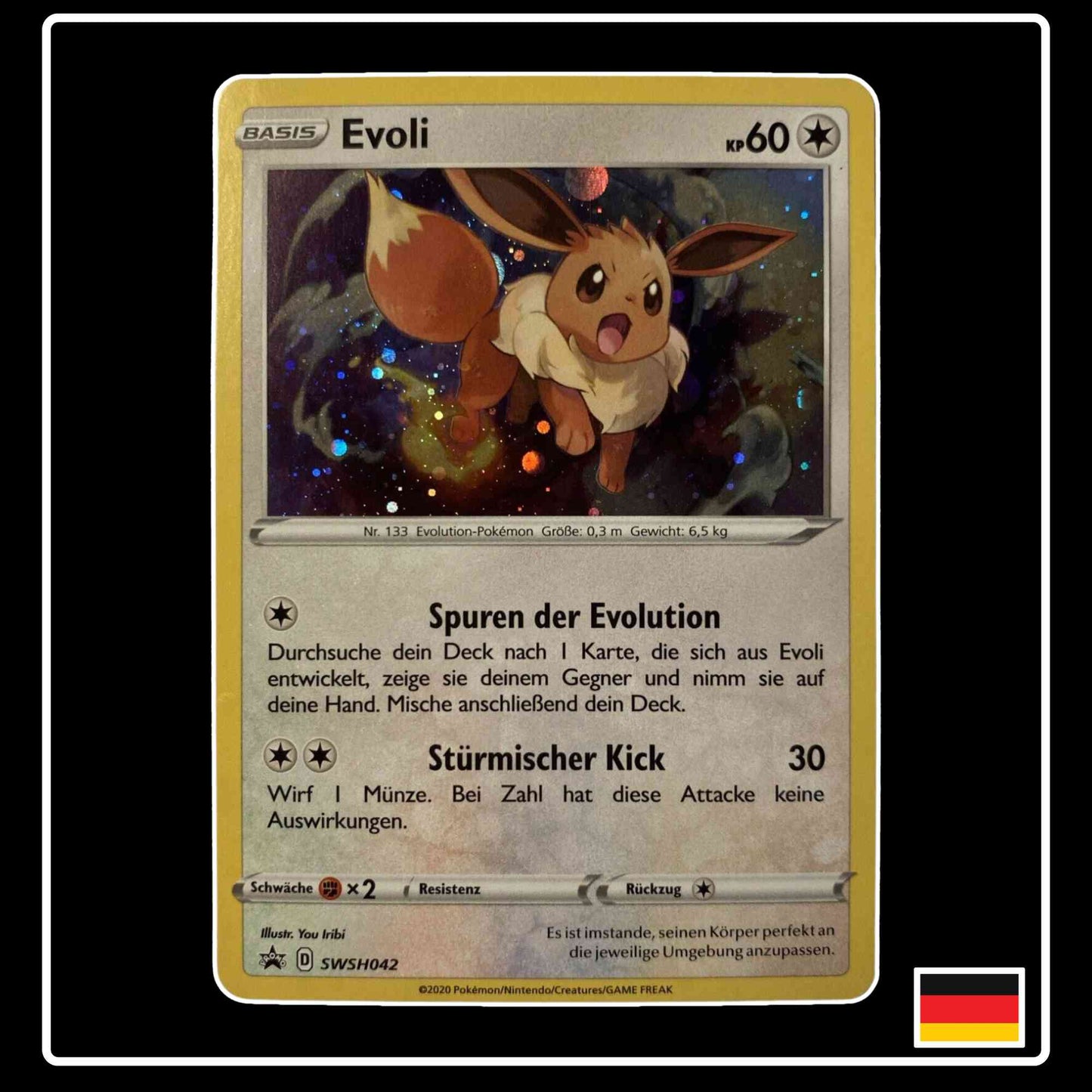 Evoli SWSH042 Pokemon Black Star Promo Karte