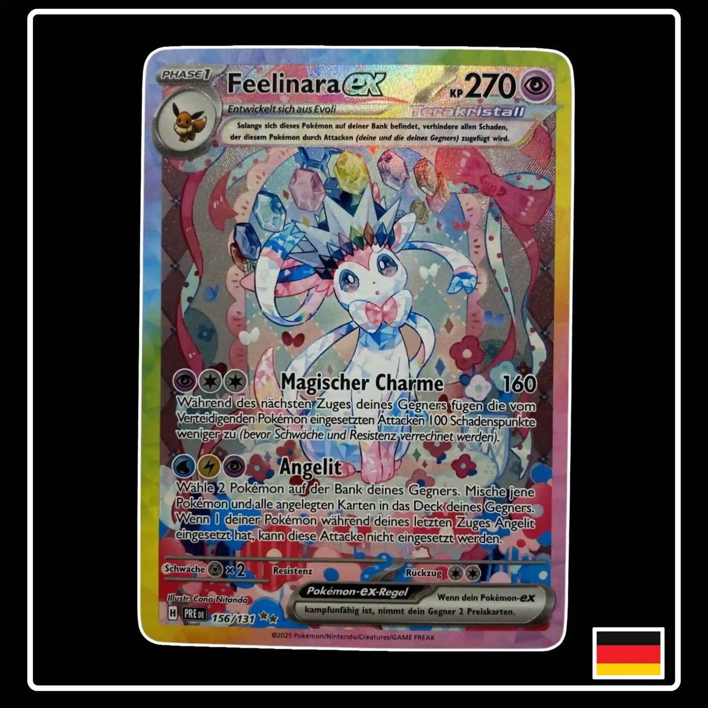 Feelinara ex Special Illustration Rare 156/131 Pokemon Ewige Rivalen