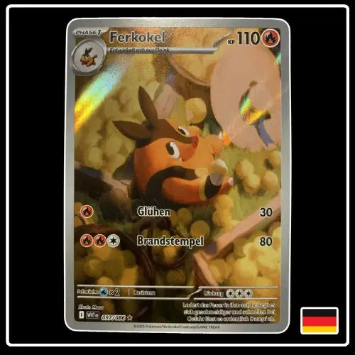 Ferkokel Illustration Rare 097/086 Pokemon Weisse Flammen
