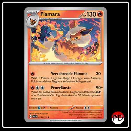 Flamara 013/131 Pokemon Prismatische Entwicklungen