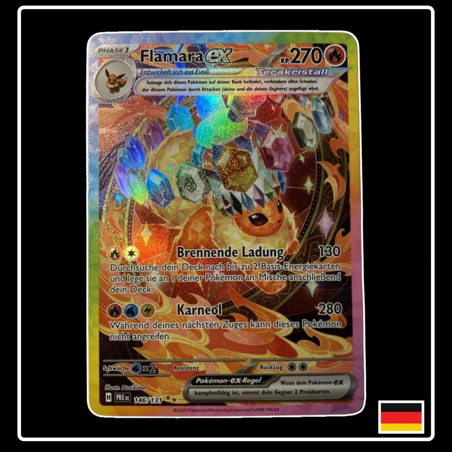 Flamara ex Special Illustration Rare 146/131 Prismatische Entwicjklungen