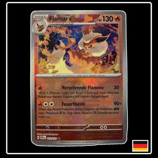 Flamara Meisterball 013/131 Pokemon Prismatische Entwicklungen