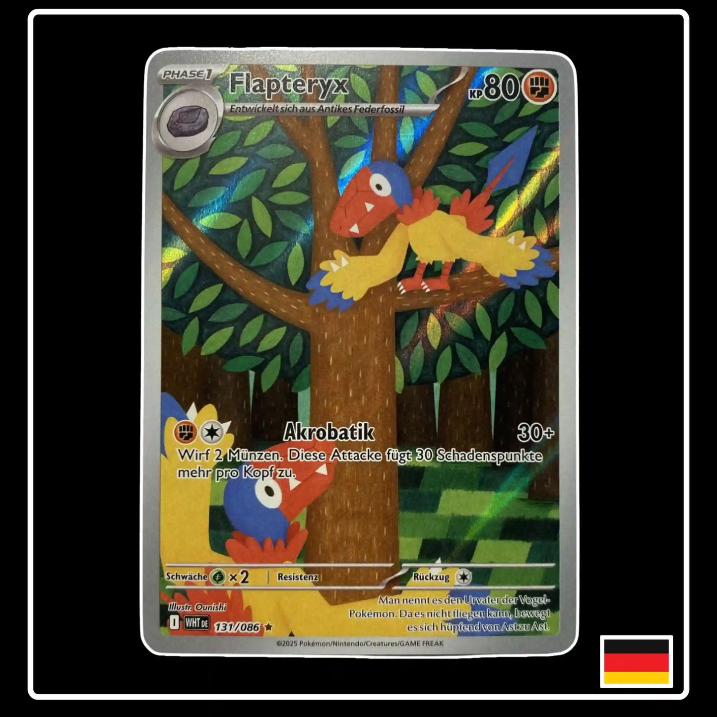 Flapteryx Illustration Rare 131/086 Pokemon Weisse Flammen