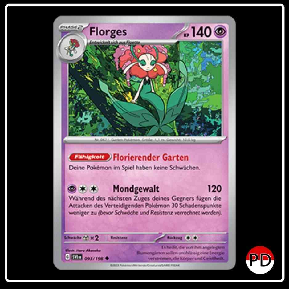 Florges 093/198 Pokemon Karmesin & Purpur