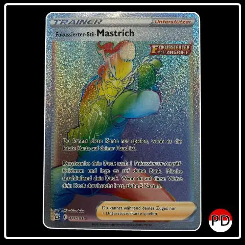 Fokussierter-Stil-Mastrich Rainbow 177/163 Pokemon Kampfstile