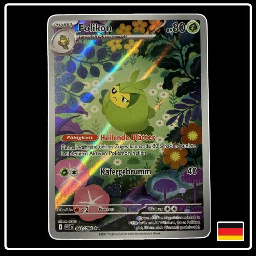 Folikon Illustration Rare 088/086 Pokemon Weisse Flammen